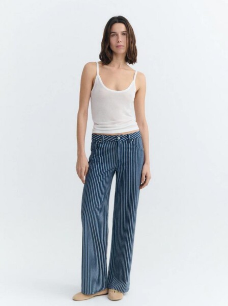 Thinking Mu Damen Hose Kettan Railway Stripes