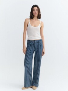 Thinking Mu Damen Hose Kettan Railway Stripes