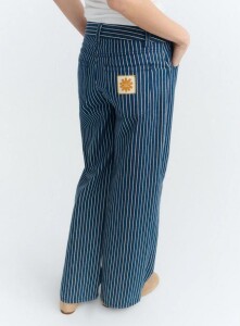 Thinking Mu Damen Hose Kettan Railway Stripes