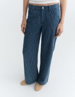 Thinking Mu Damen Hose Kettan Railway Stripes