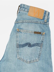 Nudie Jeans Damen Breezy Britt Blue Wave