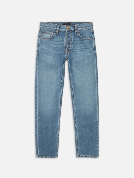 Nudie Jeans Herren Hose Solid Ollie Blue Blur