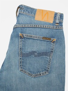 Nudie Jeans Herren Hose Solid Ollie Blue Blur