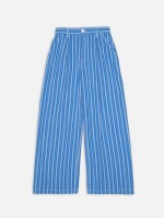 Nudie Jeans Damen Hose Gullan Striped Blue/Off-White