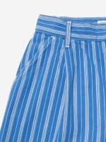Nudie Jeans Damen Hose Gullan Striped Blue/Off-White