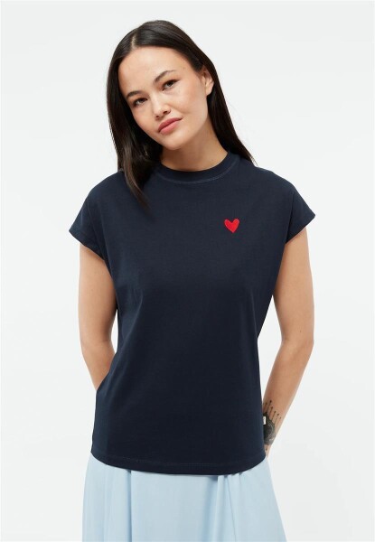 Givn Damen T-Shirt GB-Laila midnight blue (Heart)