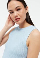 Givn Damen Top GB-Shirley Ice Water Blue (Jacquard)