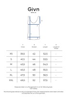 Givn Damen Top GB-Shirley Ice Water Blue (Jacquard)