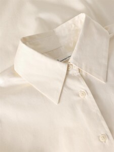 KnowledgeCotton Damen Bluse 2090097 Dew relaxed Egret