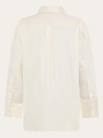 KnowledgeCotton Damen Bluse 2090097 Dew relaxed Egret