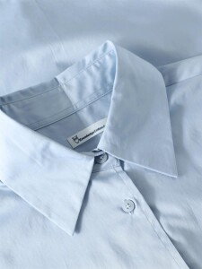 KnowledgeCotton Damen Bluse 2090097 Dew relaxed Skyway