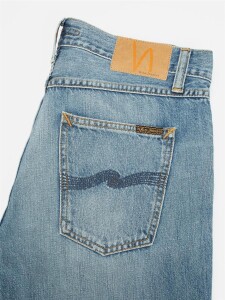 Nudie Jeans Herren Hose Gritty Jackson Cool Blue