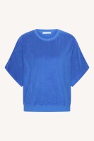 by bar Damen T-Shirt Nuki slub top azul blue