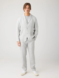 Knowledge Cotton Herren Hose Chuck regular linen 1070060...