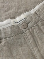 Knowledge Cotton Herren Hose Chuck regular linen 1070060 yarndyed - Twill