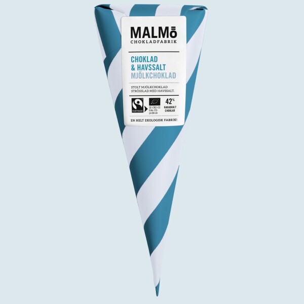 Malmö Schokolade Cones 90g Schokolade & Meersalz