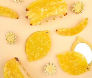 Coucou Suzette Haarklammer Bananen