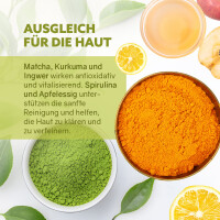 Puremetics Dusch-Fluff Detox Matcha