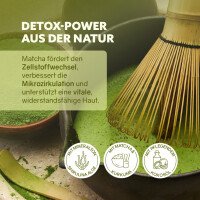 Puremetics Dusch-Fluff Detox Matcha