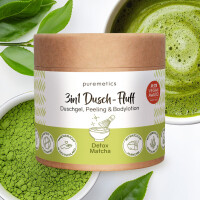 Puremetics Dusch-Fluff Detox Matcha