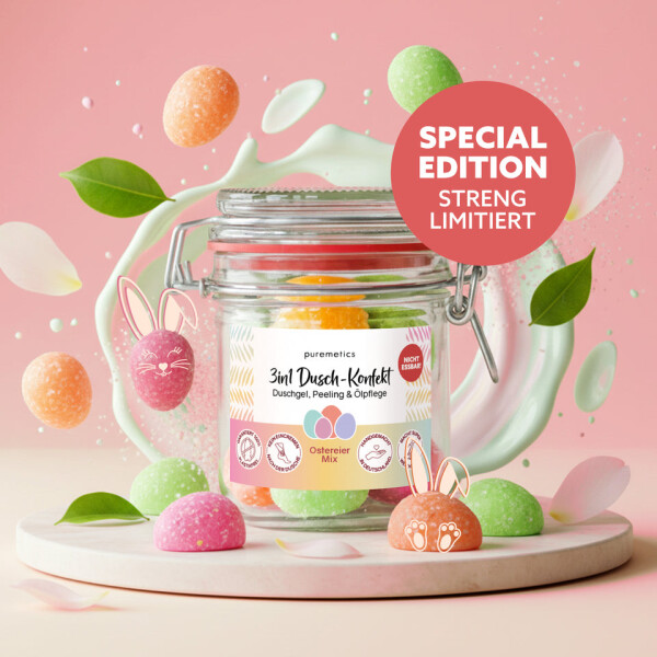 Puremetics 3in1 Dusch-Konfekt Ostereier Mix