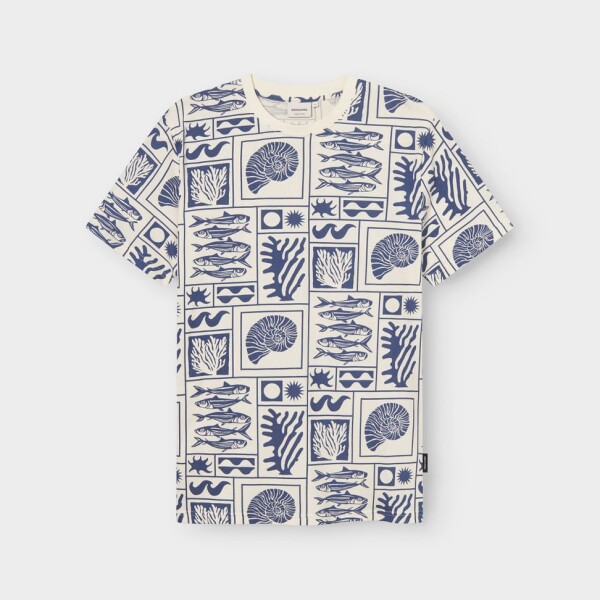 Dedicated Herren T-Shirt Stockholm Oceans Square blue