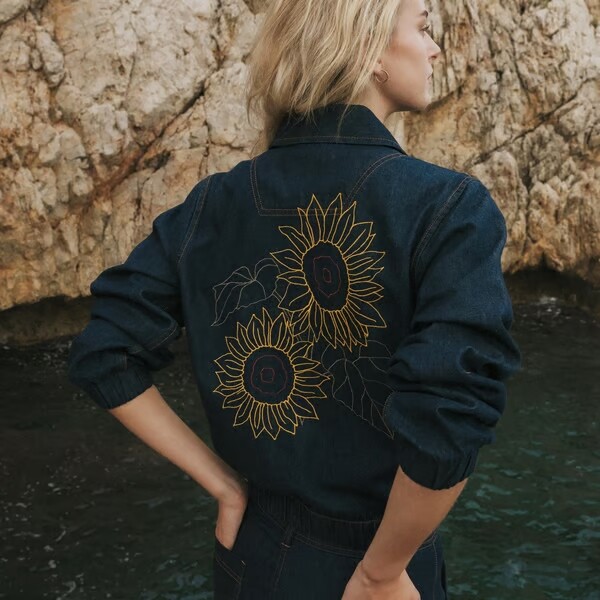 Dedicated Damen Jacke Sunna Denim Dark Blue