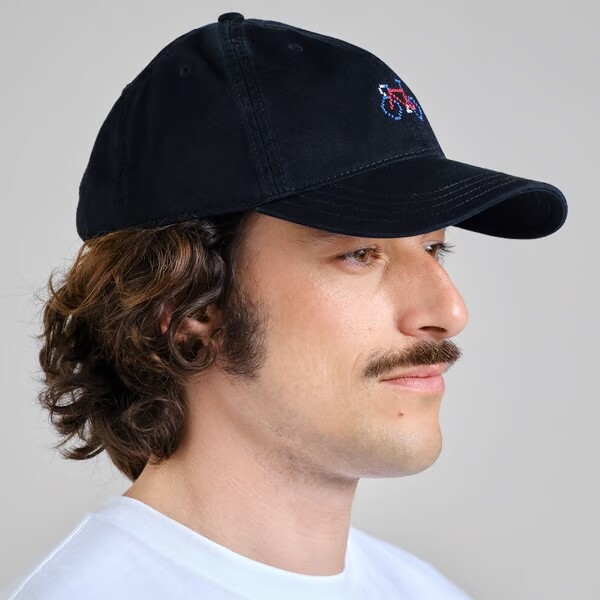 Dedicated Unisex Basecap Slussen Stitch Bike Black