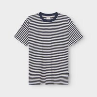 Dedicated Herren T-Shirt Stockholm Stripes Insignia Blue