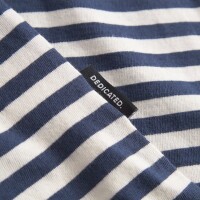 Dedicated Herren T-Shirt Stockholm Stripes Insignia Blue