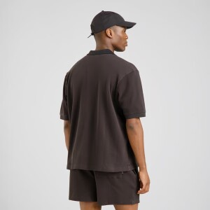 Dedicated Herren Hemd Kurzarm Falkvik Waffle Phantom Black