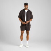 Dedicated Herren Hemd Kurzarm Falkvik Waffle Phantom Black