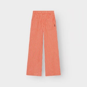 Dedicated Damen Hose Vara Workwear Stripe Grenadine Red