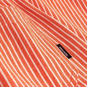 Dedicated Damen Hose Vara Workwear Stripe Grenadine Red