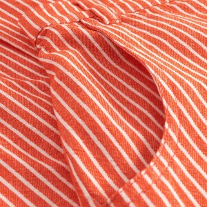 Dedicated Damen Hose Vara Workwear Stripe Grenadine Red