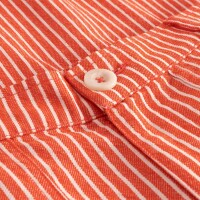 Dedicated Damen Hose Vara Workwear Stripe Grenadine Red