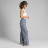Dedicated Damen Hose Vara Workwear Stripe Blue