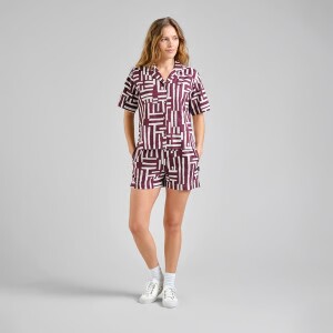 Dedicated Damen Bluse Torup Lines & Sticks Fig