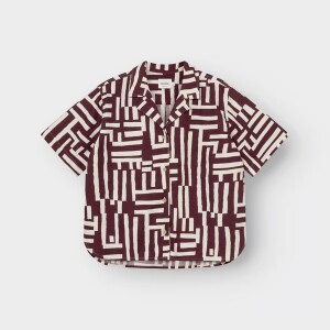 Dedicated Damen Bluse Torup Lines & Sticks Fig