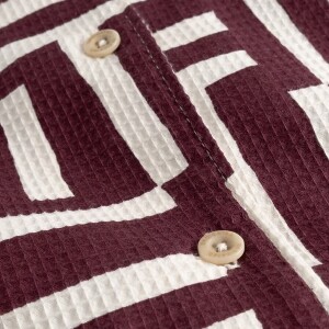 Dedicated Damen Bluse Torup Lines & Sticks Fig