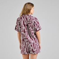 Dedicated Damen Bluse Torup Lines & Sticks Fig
