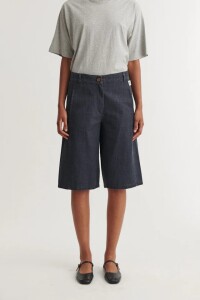 Basic Apparel Damen Shorts Senia Long Shorts Asphalt