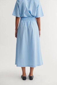 Basic Apparel Damen Rock Silje Long Frozen Fjord
