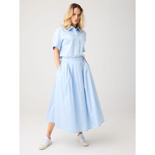 KnowledgeCotton Damen Rock Satin Pleat SkyWay 2040026