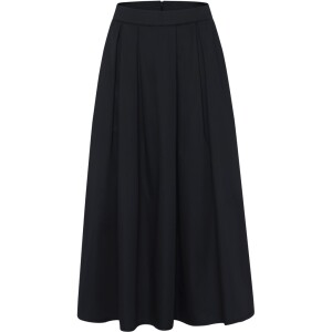 KnowledgeCotton Damen Rock Satin Pleat black jet 2040026