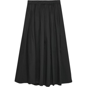 KnowledgeCotton Damen Rock Satin Pleat black jet 2040026