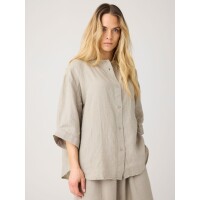 KnowledgeCotton Damen Hemdbluse Linen Twill  - yarndyed 2090090