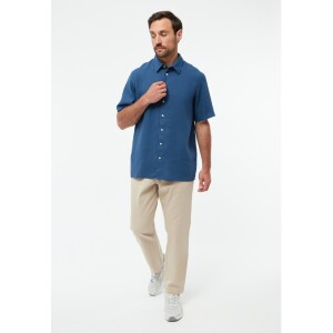 Givn Herren Hemd GB-Koda Blazing Blue (Leinen)
