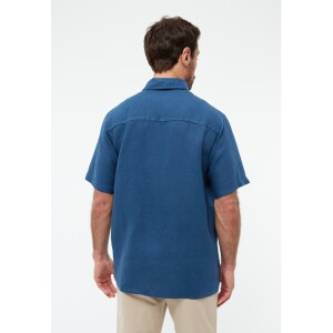 Givn Herren Hemd GB-Koda Blazing Blue (Leinen)