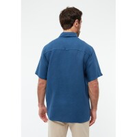 Givn Herren Hemd GB-Koda Blazing Blue (Leinen)